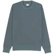 толстовка с круглым вырезом и логотипом