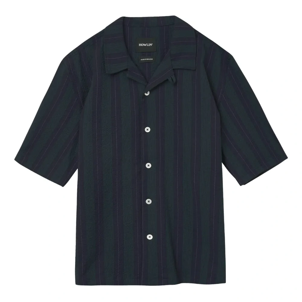 Полосатая рубашка с короткими рукавами