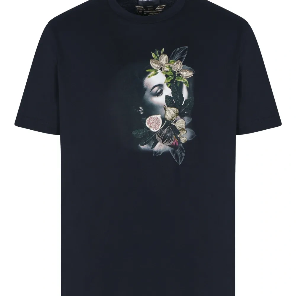 футболка с цветочным принтом
