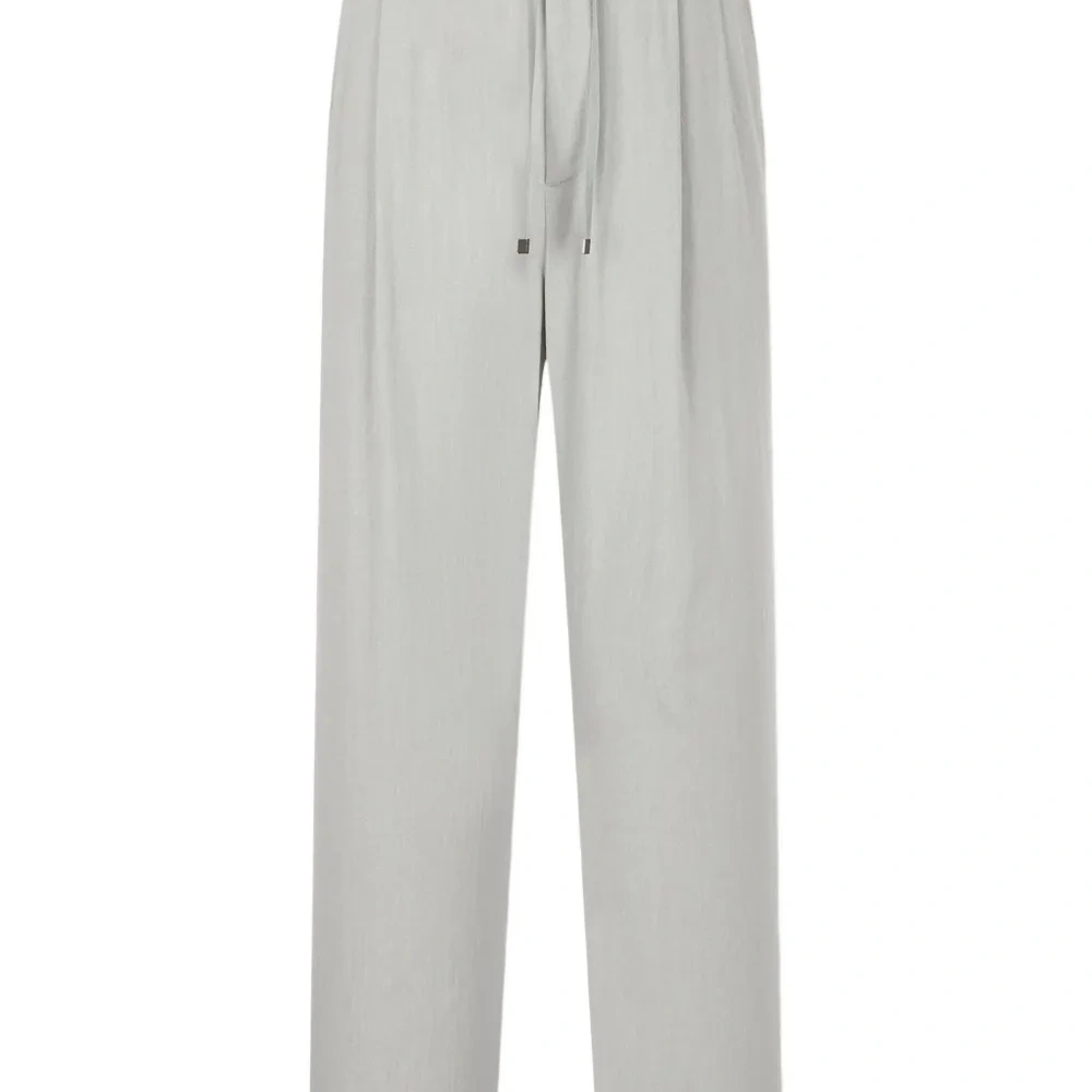 брюки с кулиской и складками