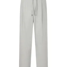 брюки с кулиской и складками