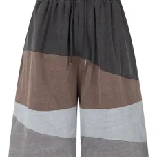 Шорты в стиле колор-блок