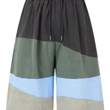 Шорты в стиле колор-блок