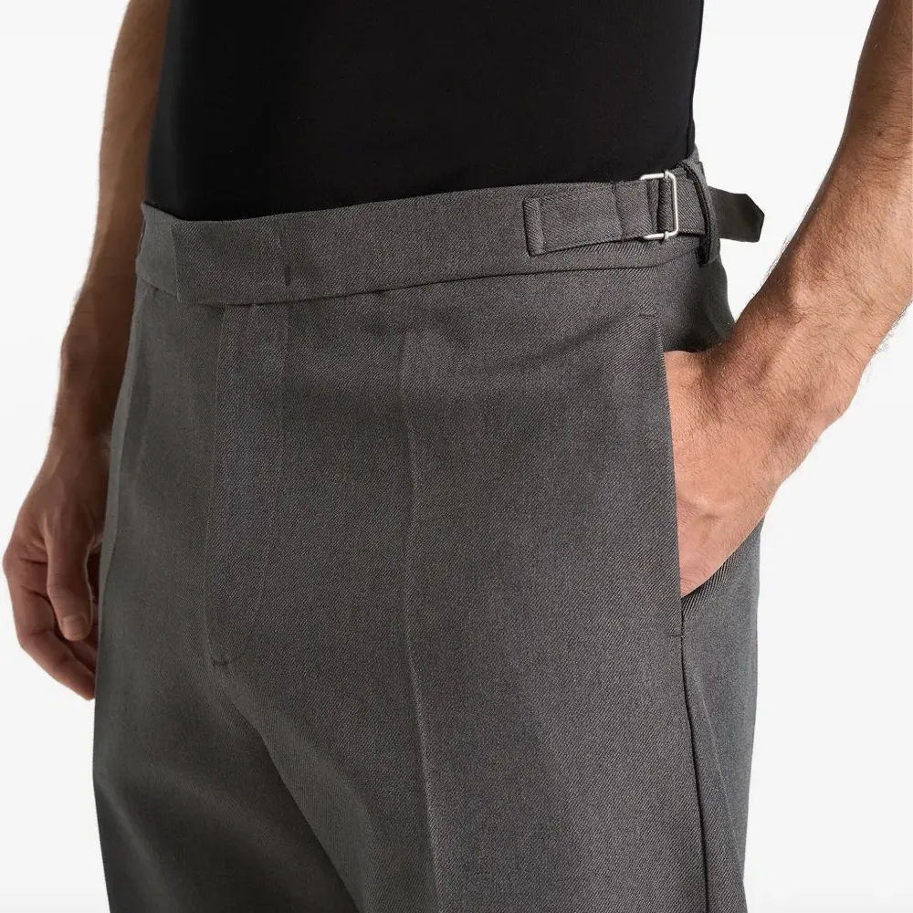 Брюки Boris строгого кроя с манжетами на пуговицах