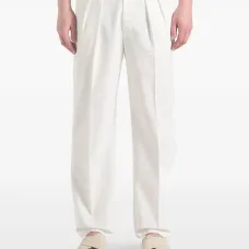 льняные брюки Pierre со складками льняные брюки Pierre со складками