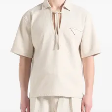 Фактурная рубашка Norbert с кулиской