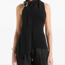 Топ Elodie с вырезом халтер и драпировкой Топ Elodie с вырезом халтер и драпировкой