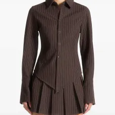 Рубашка Sonia Angled в тонкую полоску
