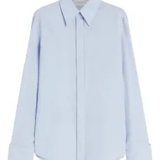 поплиновая рубашка с манжетами