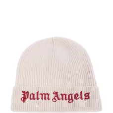 шапка бини в рубчик с вышитым логотипом