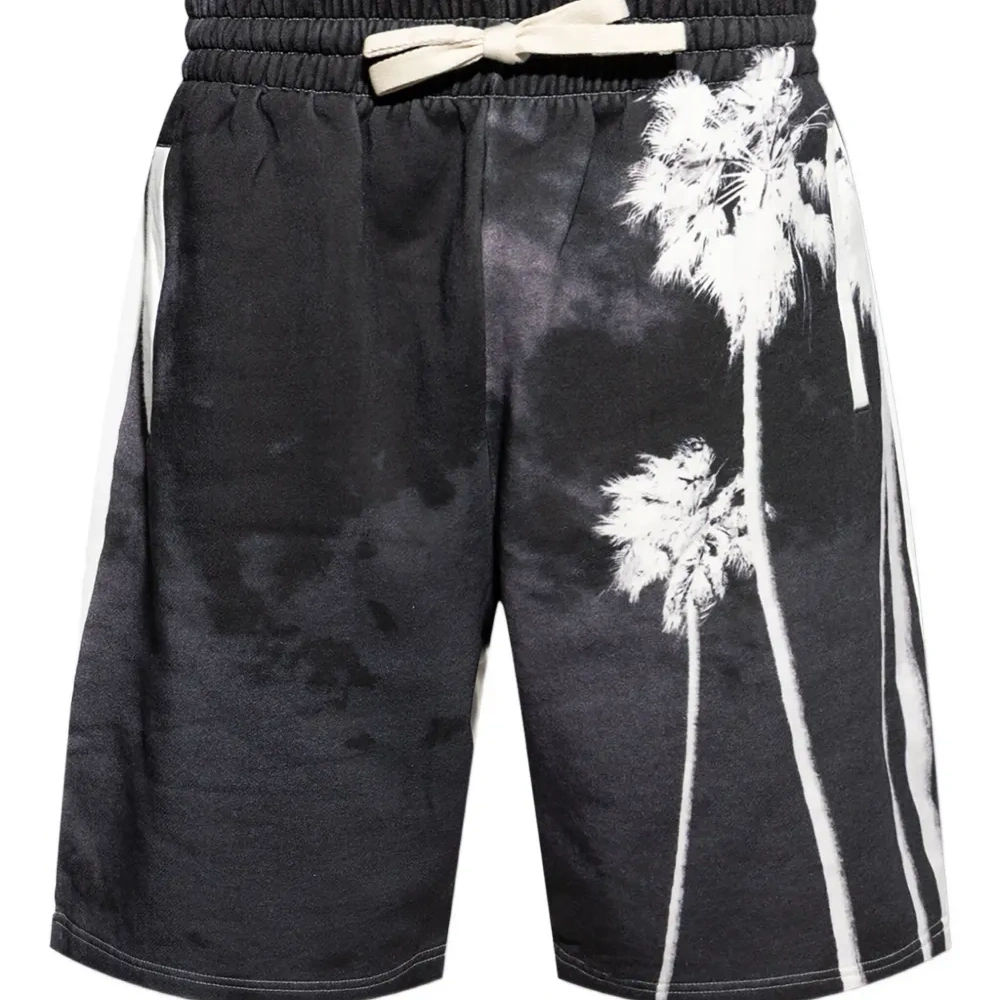 Шорты с кулиской и принтом