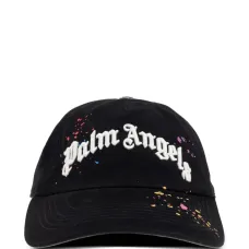 кепка с эффектом разбрызганной краски и логотипом