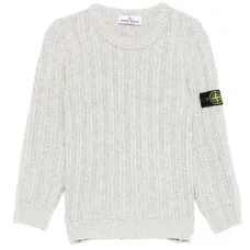 джемпер в рубчик с нашивкой-логотипом