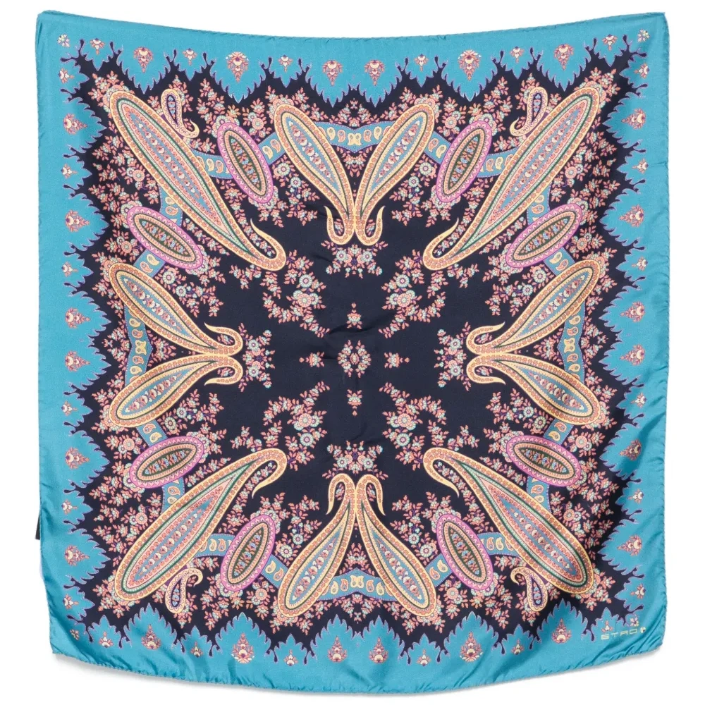 шелковый платок с узором пейсли шелковый платок с узором пейсли