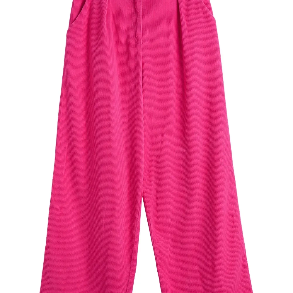 Вельветовые брюки со складками