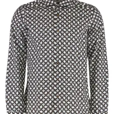 рубашка с геометричным принтом