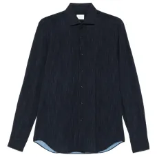 фактурная рубашка с длинными рукавами