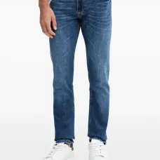 Джинсы с нашивкой-логотипом и шлевками для ремня