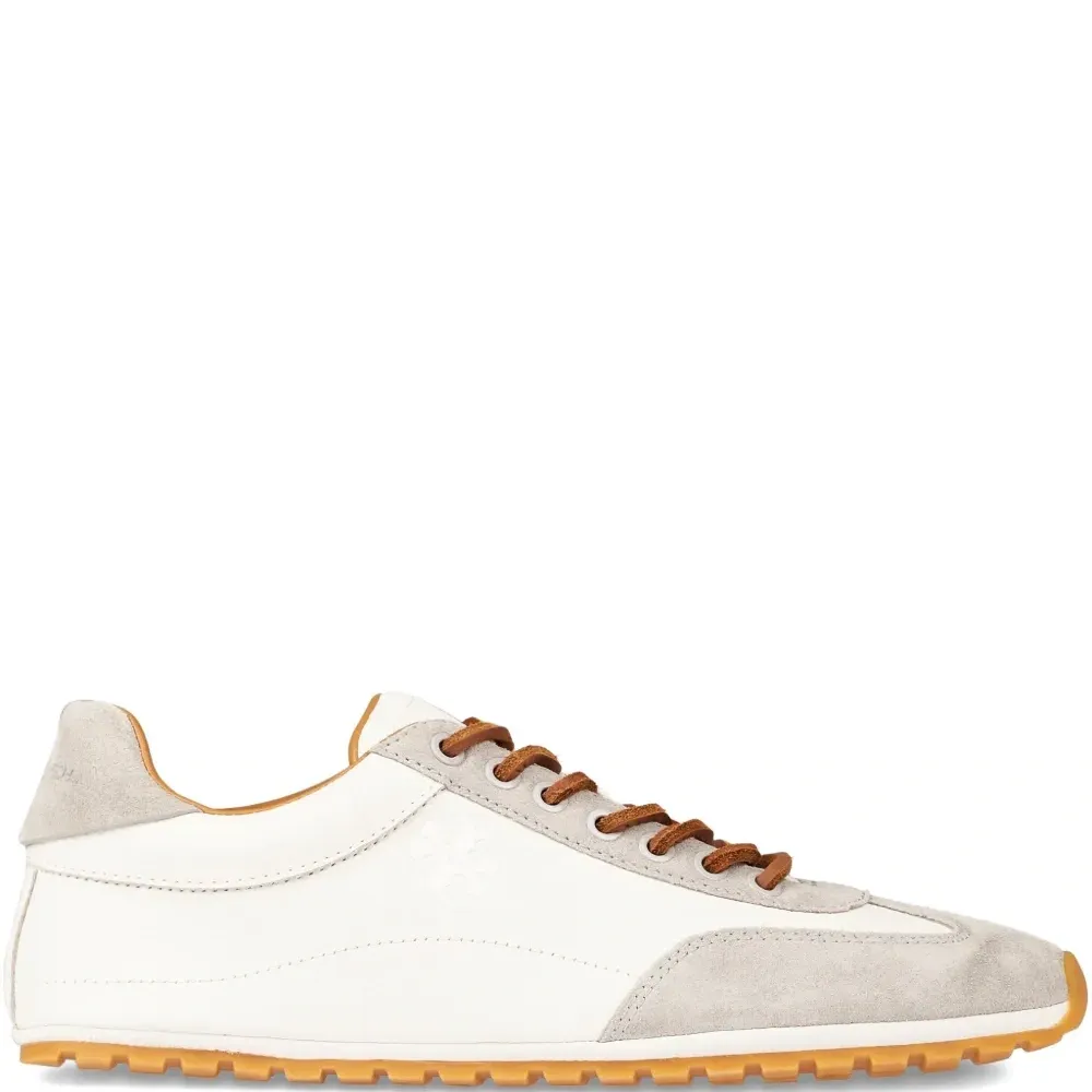 Кожаные кроссовки