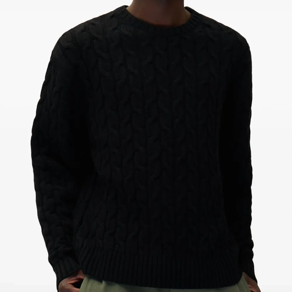 Свитер фактурной вязки с логотипом