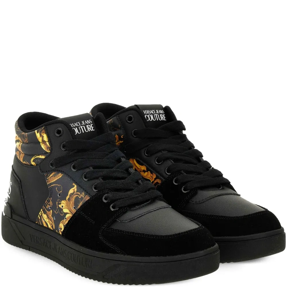 Высокие кеды с принтом Barocco