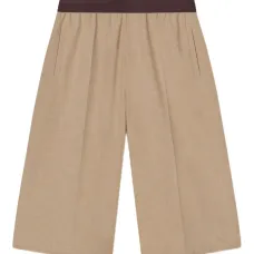 шорты-бермуды с завышенной талией