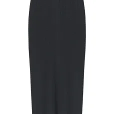 юбка в рубчик с завышенной талией