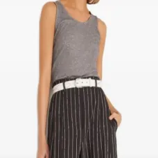 топ в рубчик с U-образным вырезом топ в рубчик с U-образным вырезом