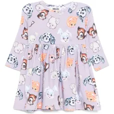 Расклешенное платье с принтом