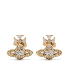 серьги Orb Cross с цирконами