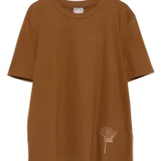 топ с цветочной вышивкой