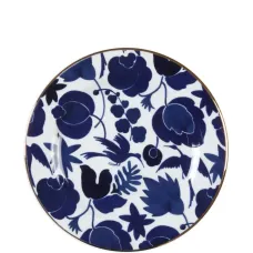 Тарелка с цветочным принтом