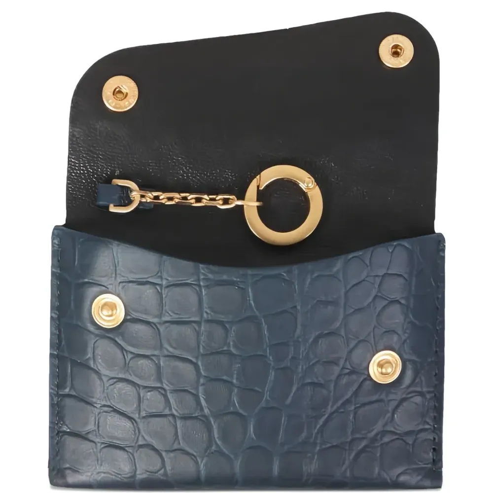 Кошелек с тиснением под крокодила