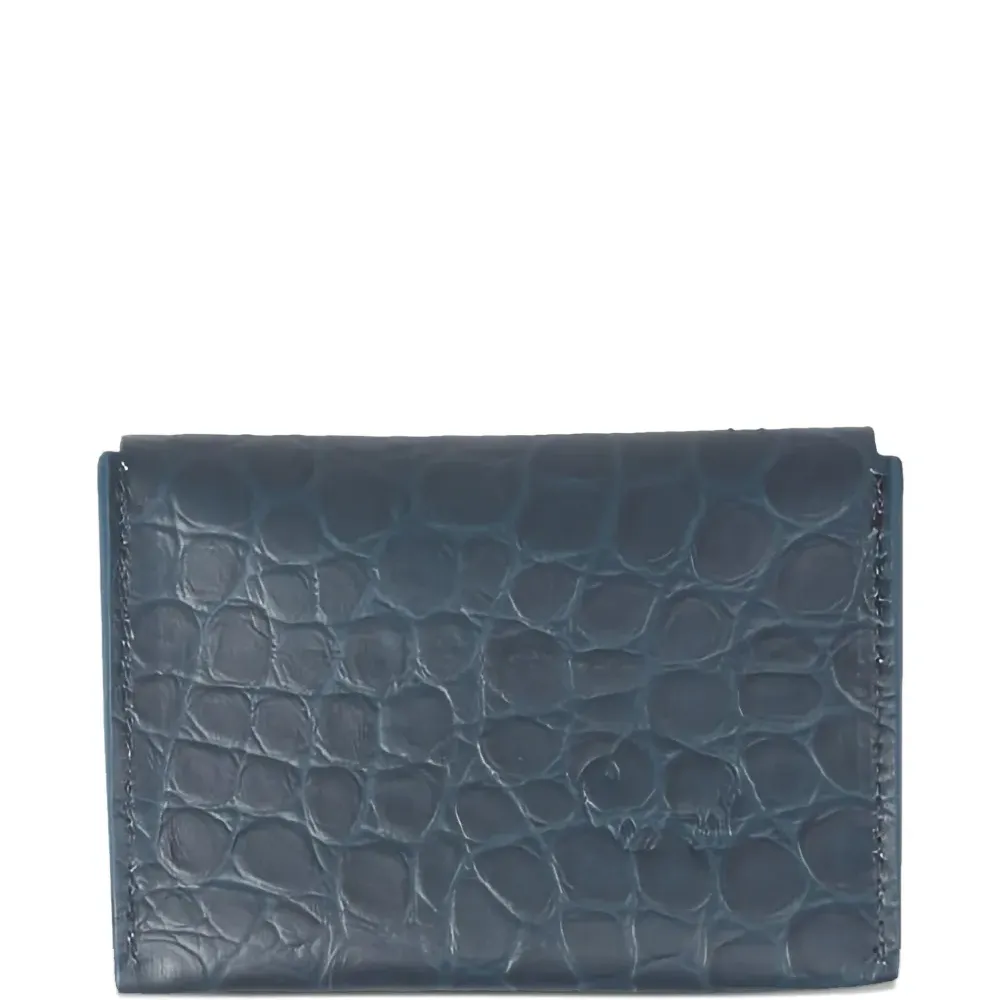 Кошелек с тиснением под крокодила