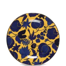 Тарелка с цветочным принтом