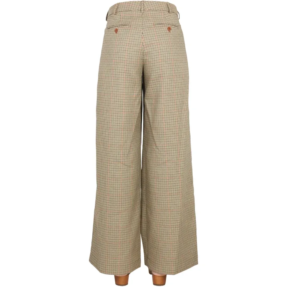 Брюки в гусиную лапку