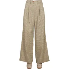 Брюки в гусиную лапку