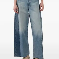 джинсы в технике пэчворк