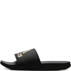 шлепанцы Adilette Comfort Core Black Gold Metallic