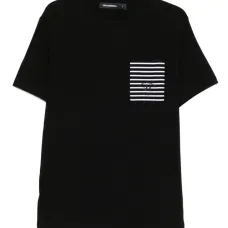 Футболка с карманом в полоску