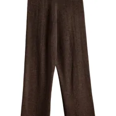 Шерстяные брюки широкого кроя