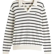 Полосатая футболка с длинными рукавами