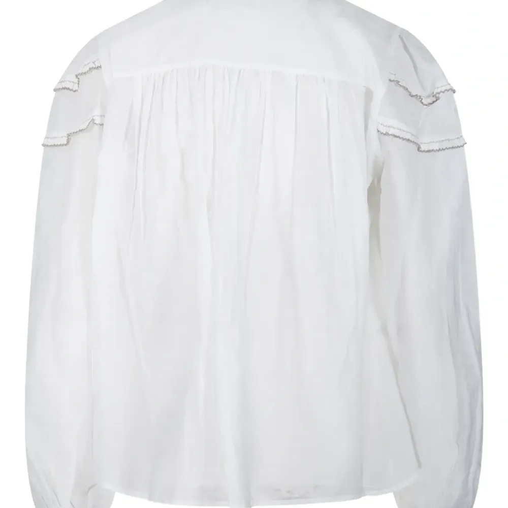 Блузка Christa с высоким воротником и оборками Блузка Christa с высоким воротником и оборками