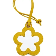 Брелок для сумки в виде зеркала с ромашкой Брелок для сумки в виде зеркала с ромашкой