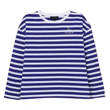 Полосатый топ с нашивкой