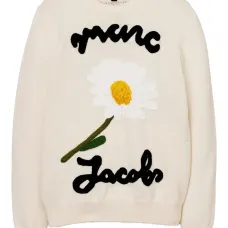 Жаккардовый свитер с круглым вырезом Жаккардовый свитер с круглым вырезом