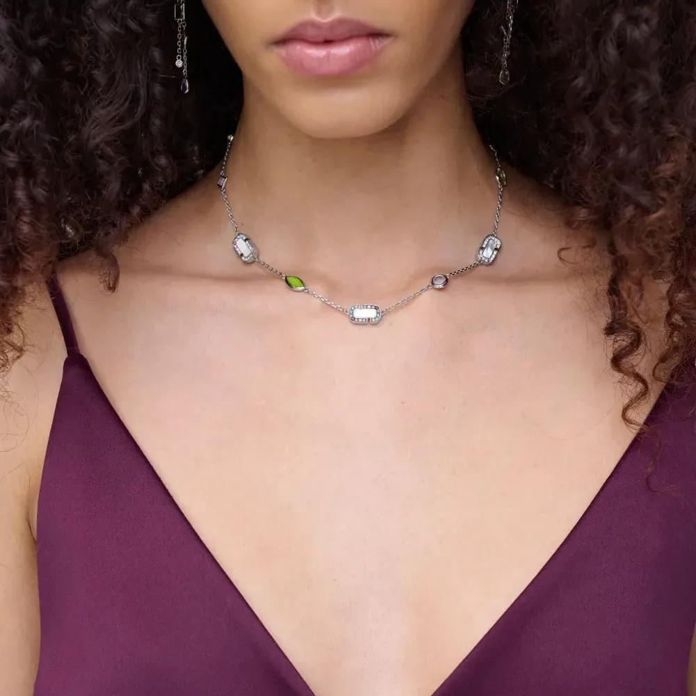 Колье с кристаллами