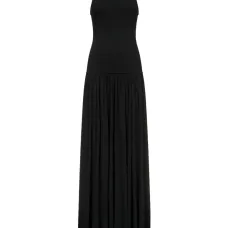 Платье без рукавов со сборками