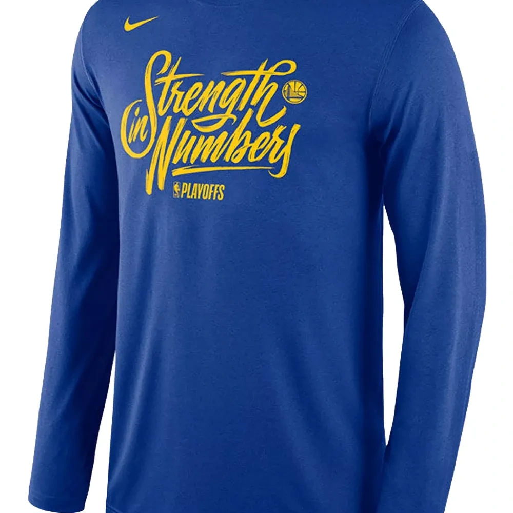 футболка NBA GSW Blue-Playoffs Strength In Numbers
