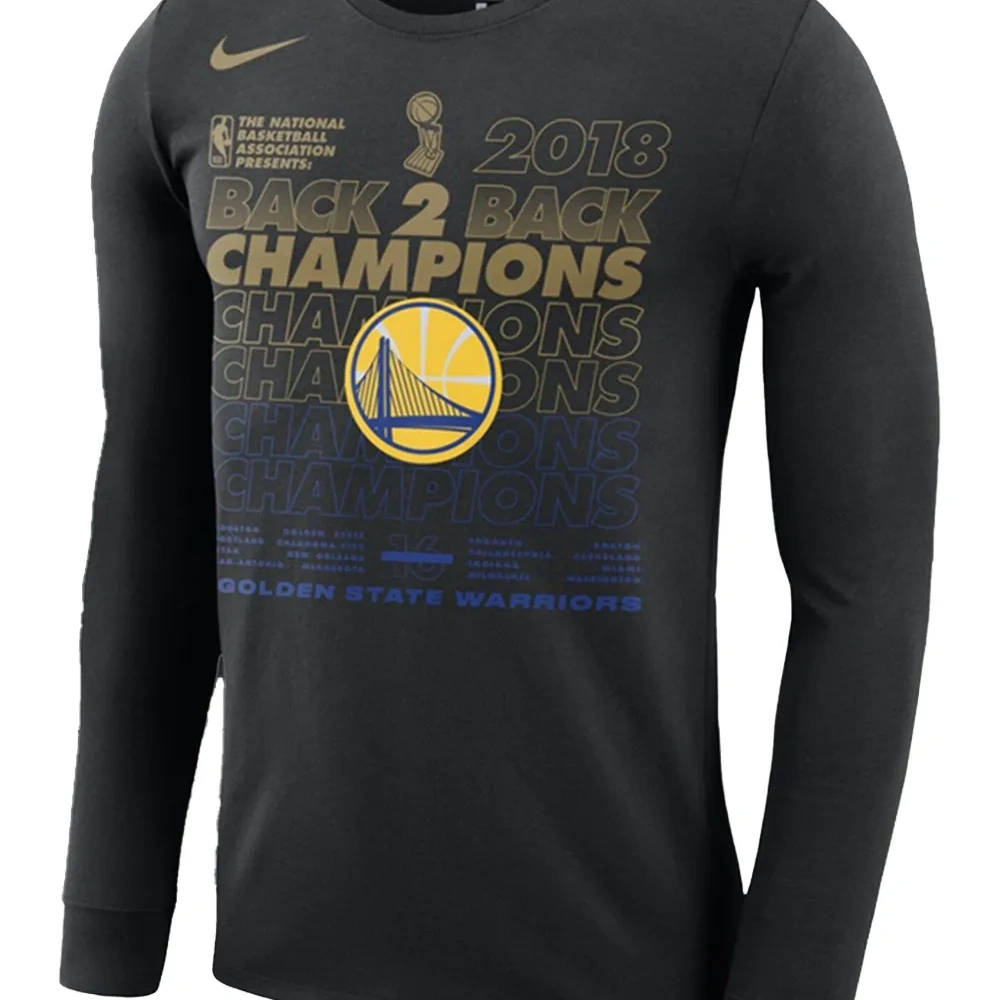 футболка NBA GSW 2018 Finals Champions Locker Room